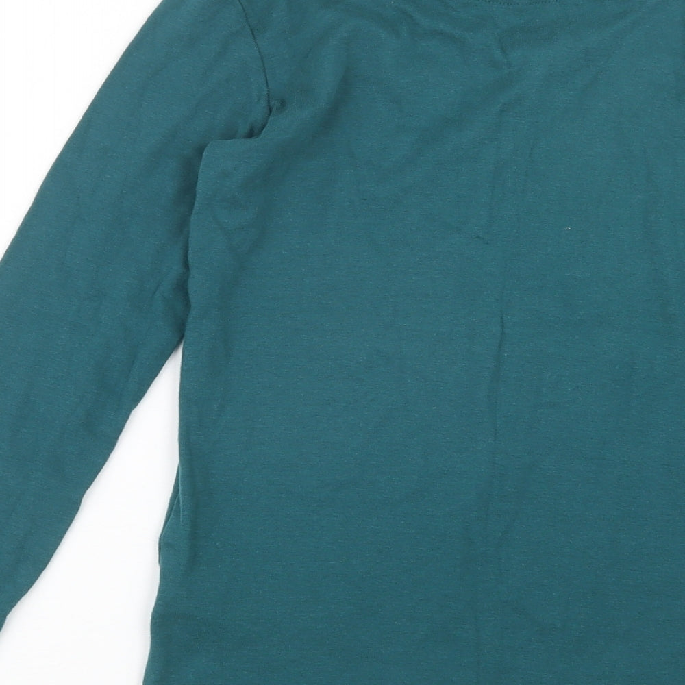 Marks and Spencer Boys Green Geometric   Pyjama Top Size 13-14 Years
