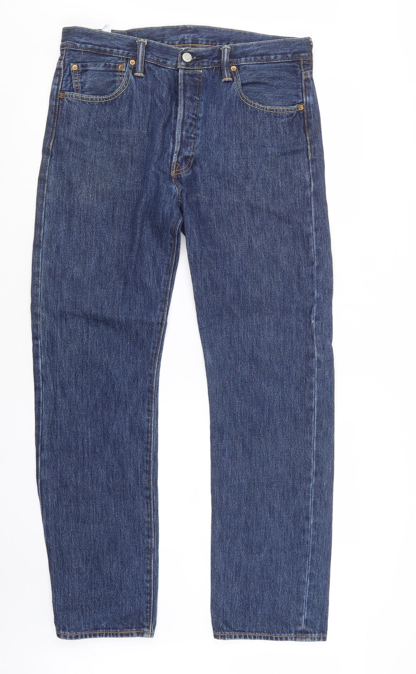 Levi's Mens Blue  Denim Straight Jeans Size 34 in L29 in