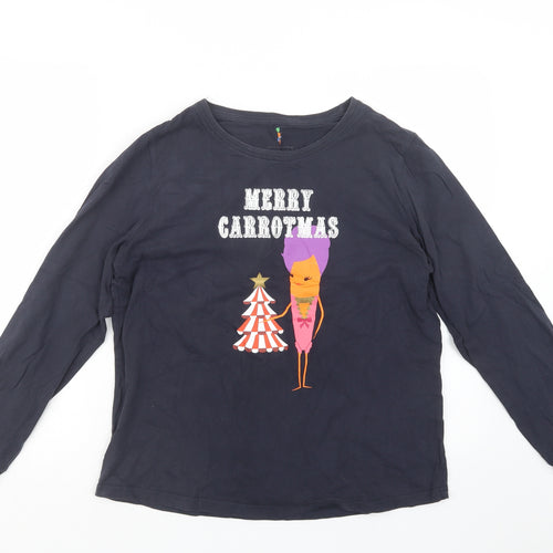 Avenue Mens Blue Geometric   Pyjama Top Size M