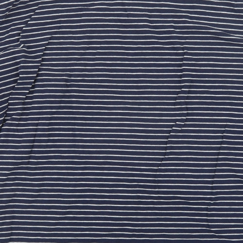 Gap Mens Blue Striped   T-Shirt Size XL