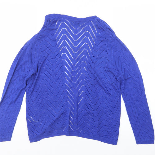 Papaya Womens Blue   Cardigan Jumper Size 12