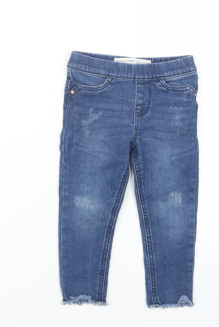 Denim Co. Girls Blue Denim Capri Jeans Size 18-24 Months