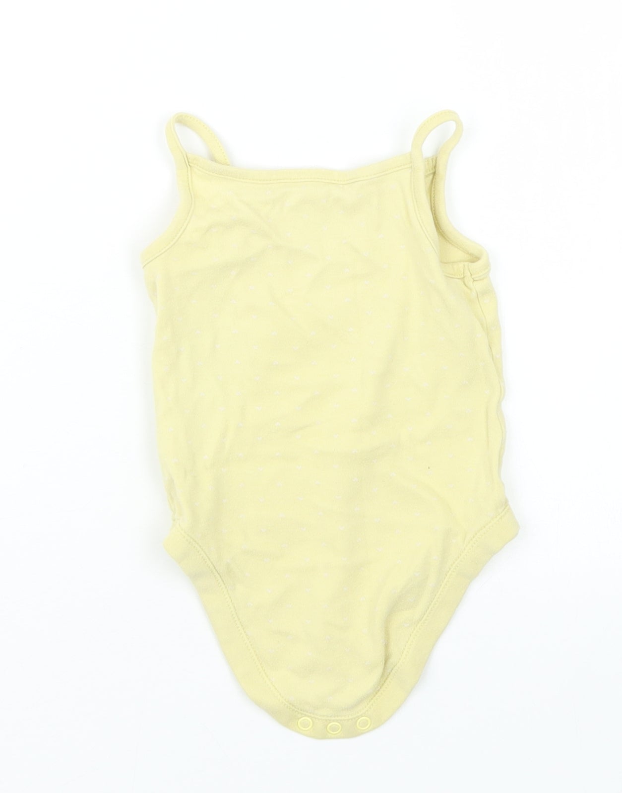 George Girls Yellow Geometric  Babygrow One-Piece Size 12-18 Months