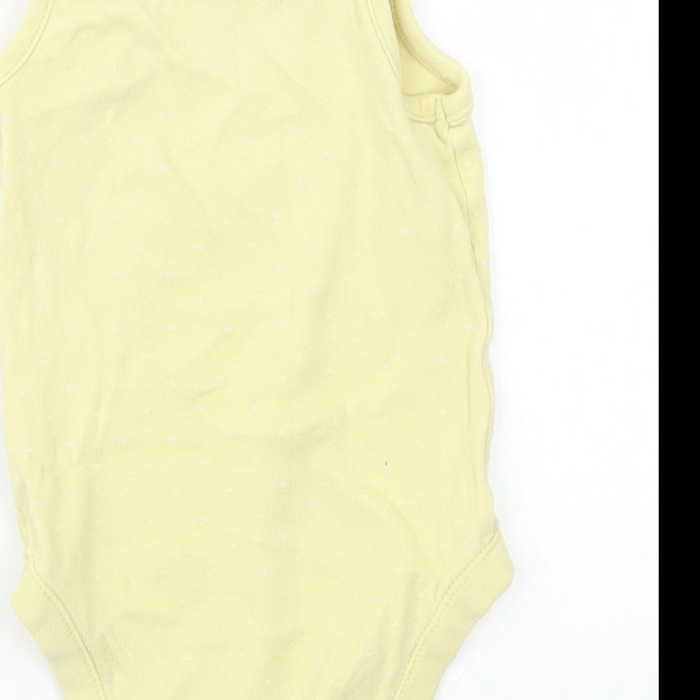 George Girls Yellow Geometric  Babygrow One-Piece Size 12-18 Months
