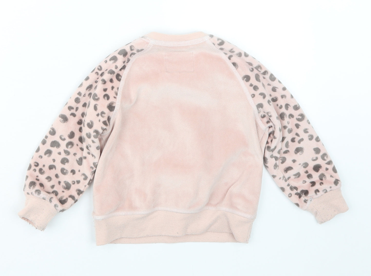 TU Girls Pink Geometric  Top Pyjama Top Size 2-3 Years