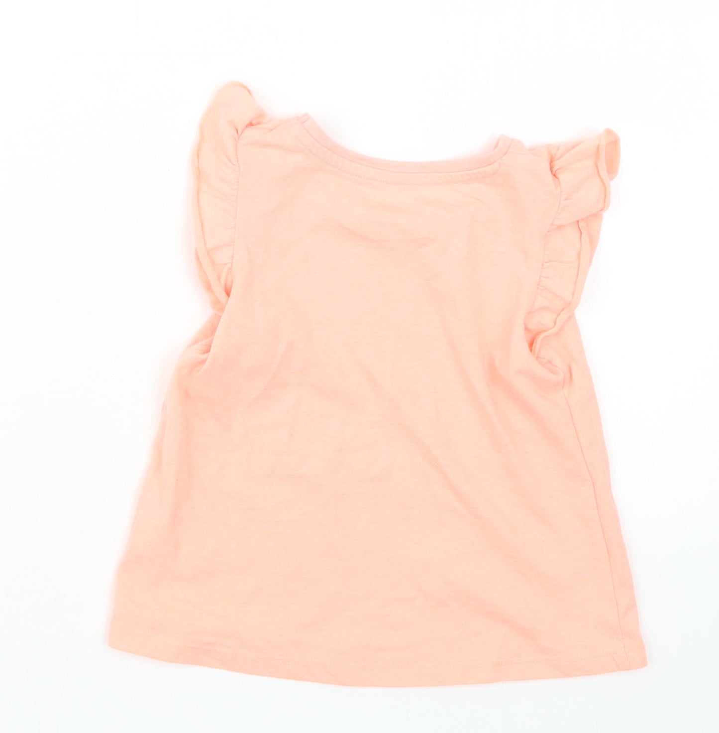 Matalan Girls Orange   Basic T-Shirt Size 18-24 Months
