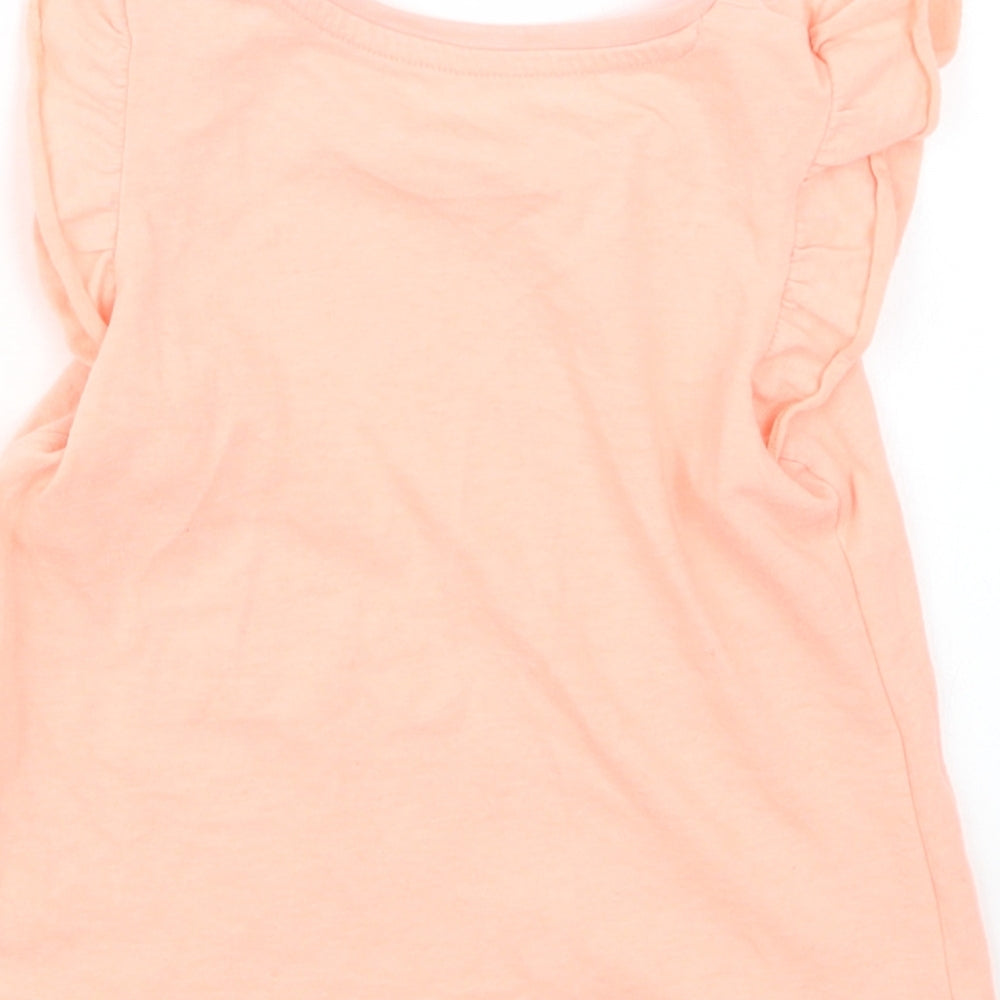 Matalan Girls Orange   Basic T-Shirt Size 18-24 Months