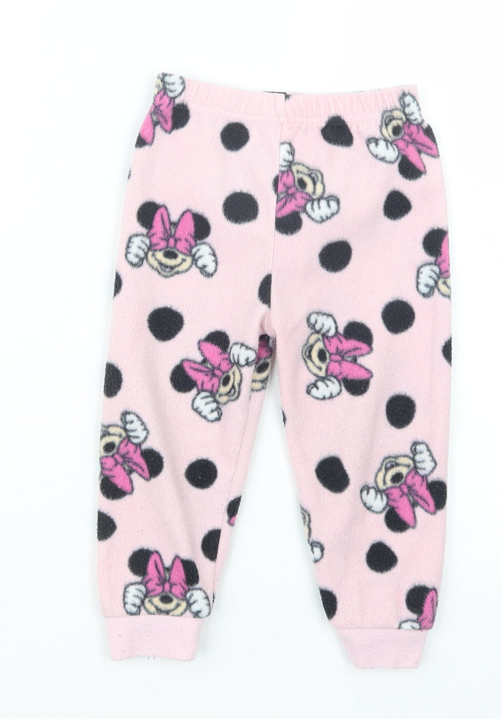Primark Girls Pink Geometric Capri Pyjama Pants Size 18-24 Months - Minnie Mouse