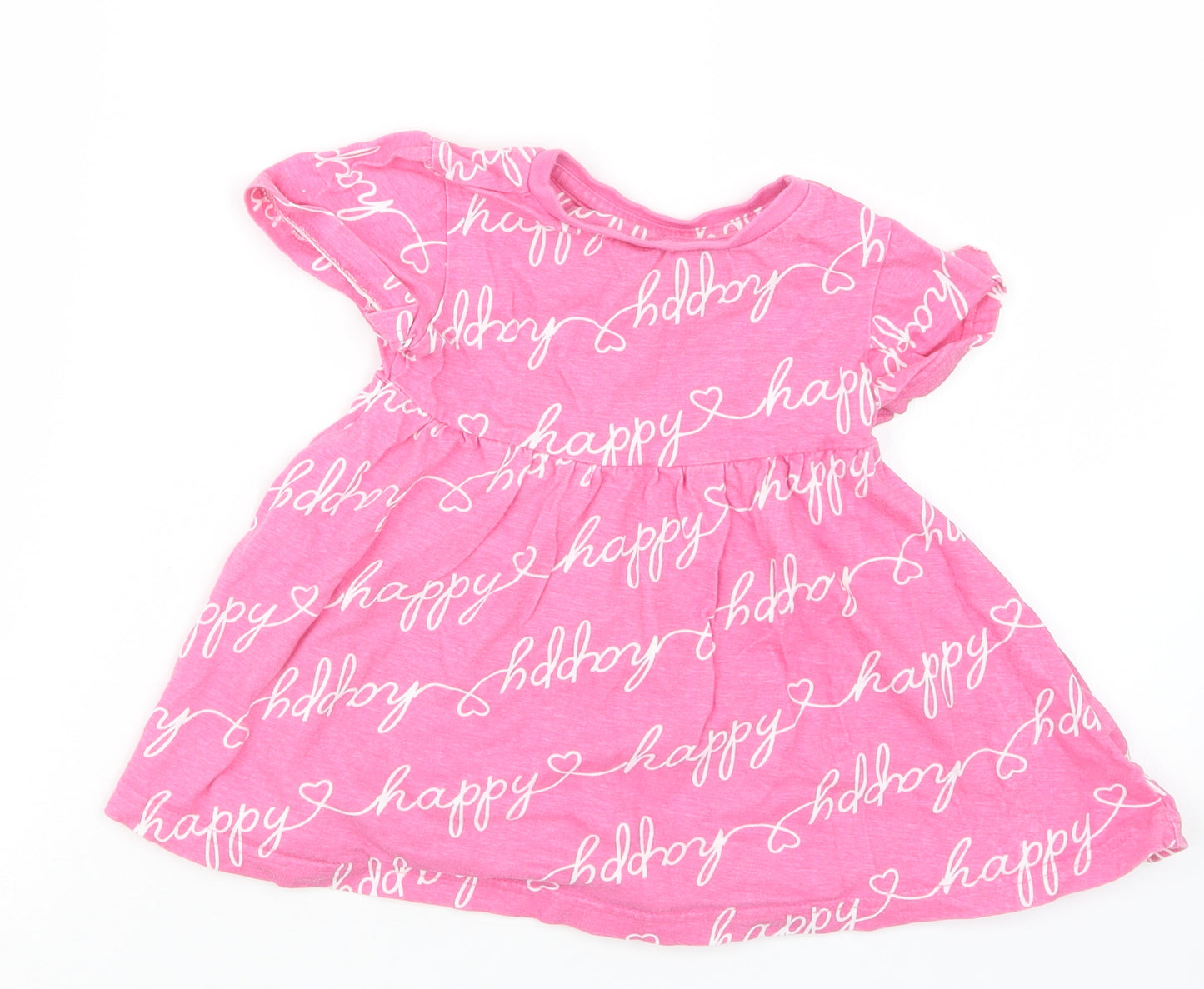 Studio Girls Pink Geometric  T-Shirt Dress  Size 12-18 Months