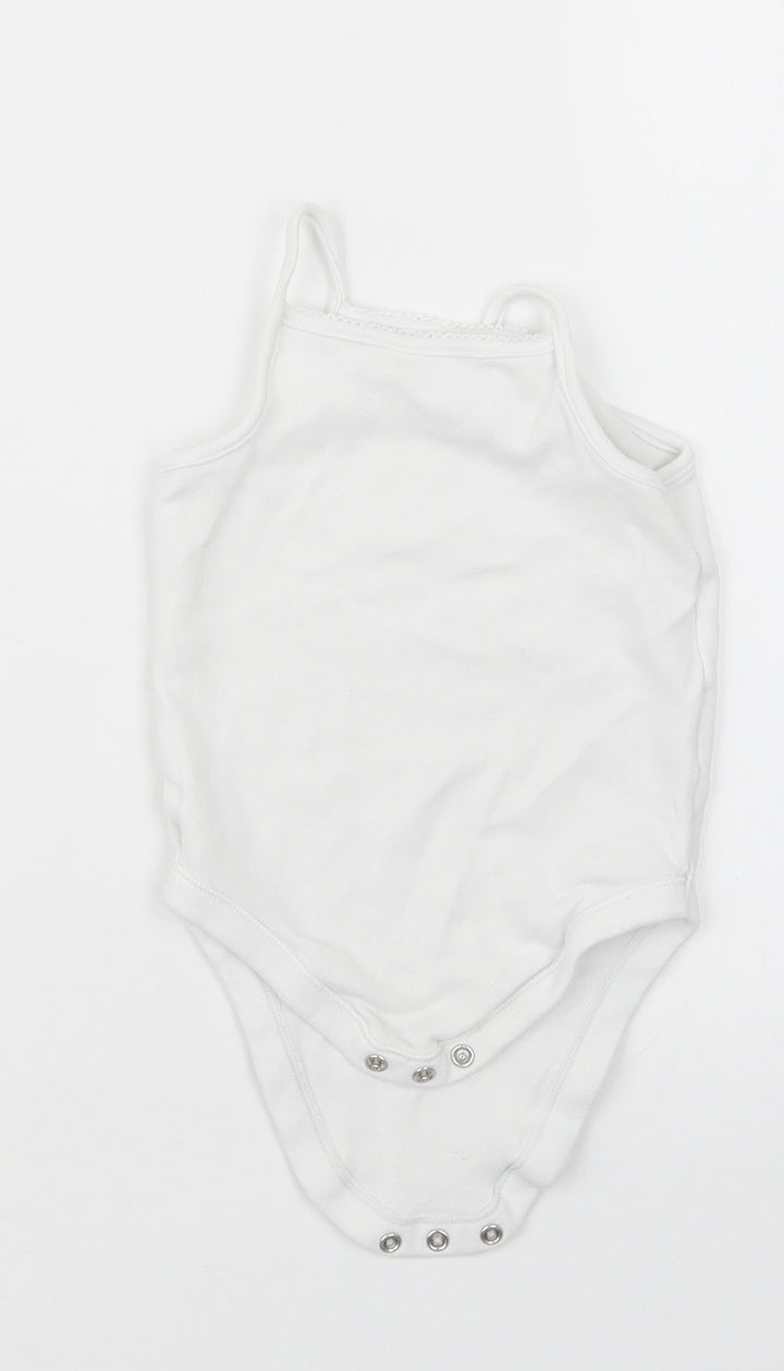 George Baby White Babygrow One-Piece Size 12-18 Months
