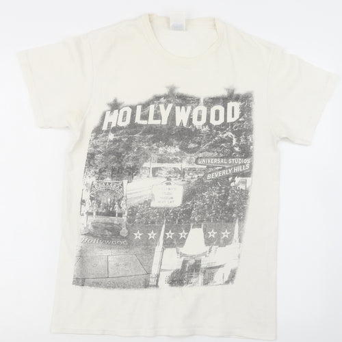 Delta Mens White    T-Shirt Size S