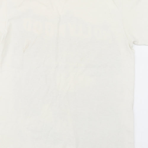 Delta Mens White    T-Shirt Size S