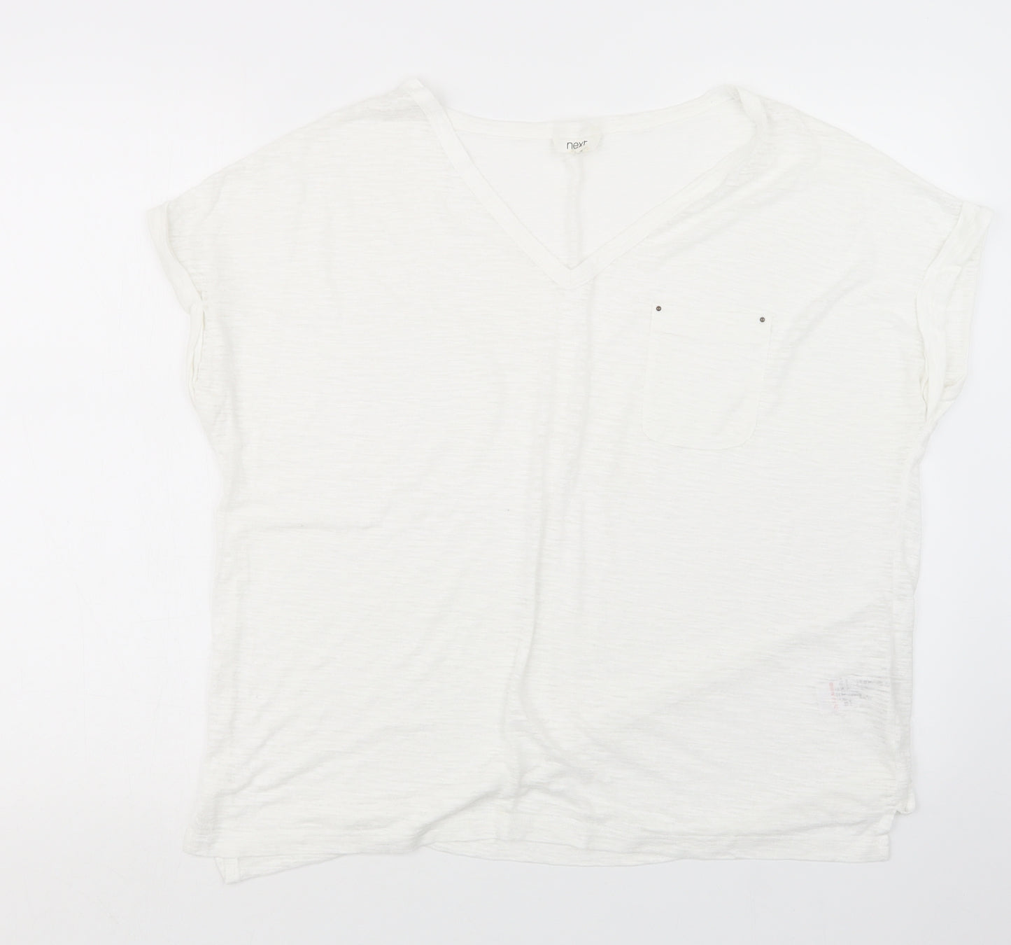 NEXT Womens White   Basic T-Shirt Size 18