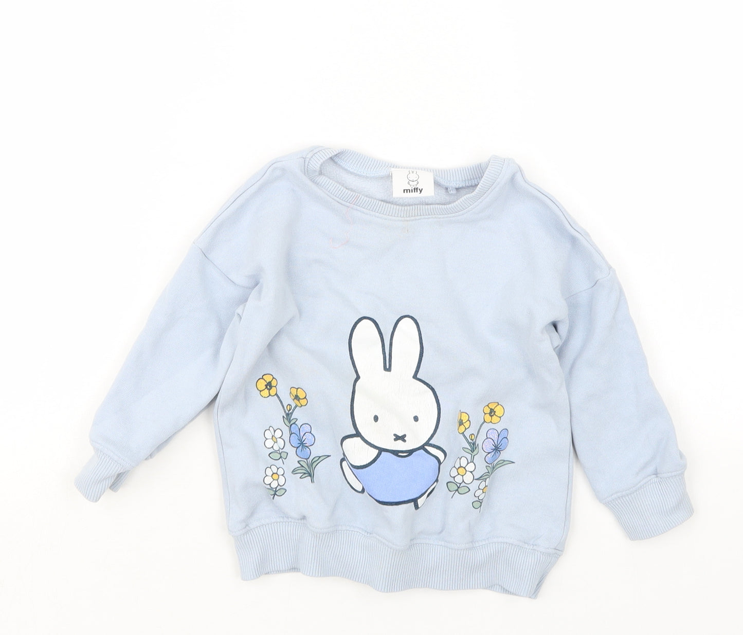 NEXT Girls Blue   Pullover Jumper Size 18-24 Months  - Miffy