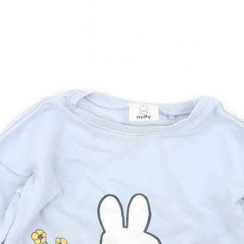 NEXT Girls Blue   Pullover Jumper Size 18-24 Months  - Miffy