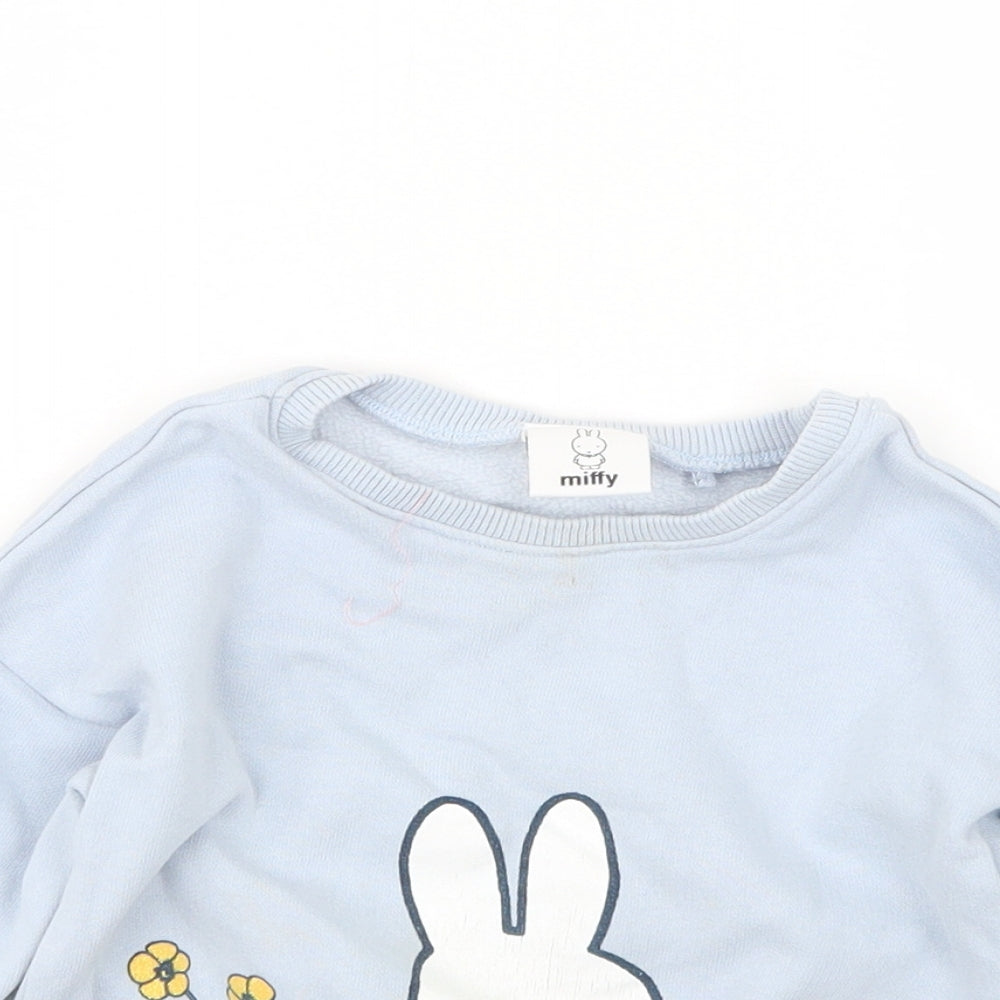 NEXT Girls Blue   Pullover Jumper Size 18-24 Months  - Miffy