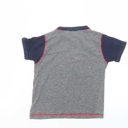 Thomas & Friends Boys Grey Geometric  Basic T-Shirt Size 4-5 Years  - Thomas the Tank