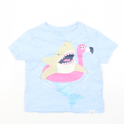 Gap Girls Blue   Basic T-Shirt Size 18-24 Months