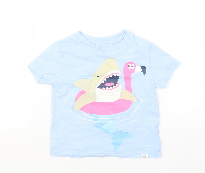 Gap Girls Blue   Basic T-Shirt Size 18-24 Months