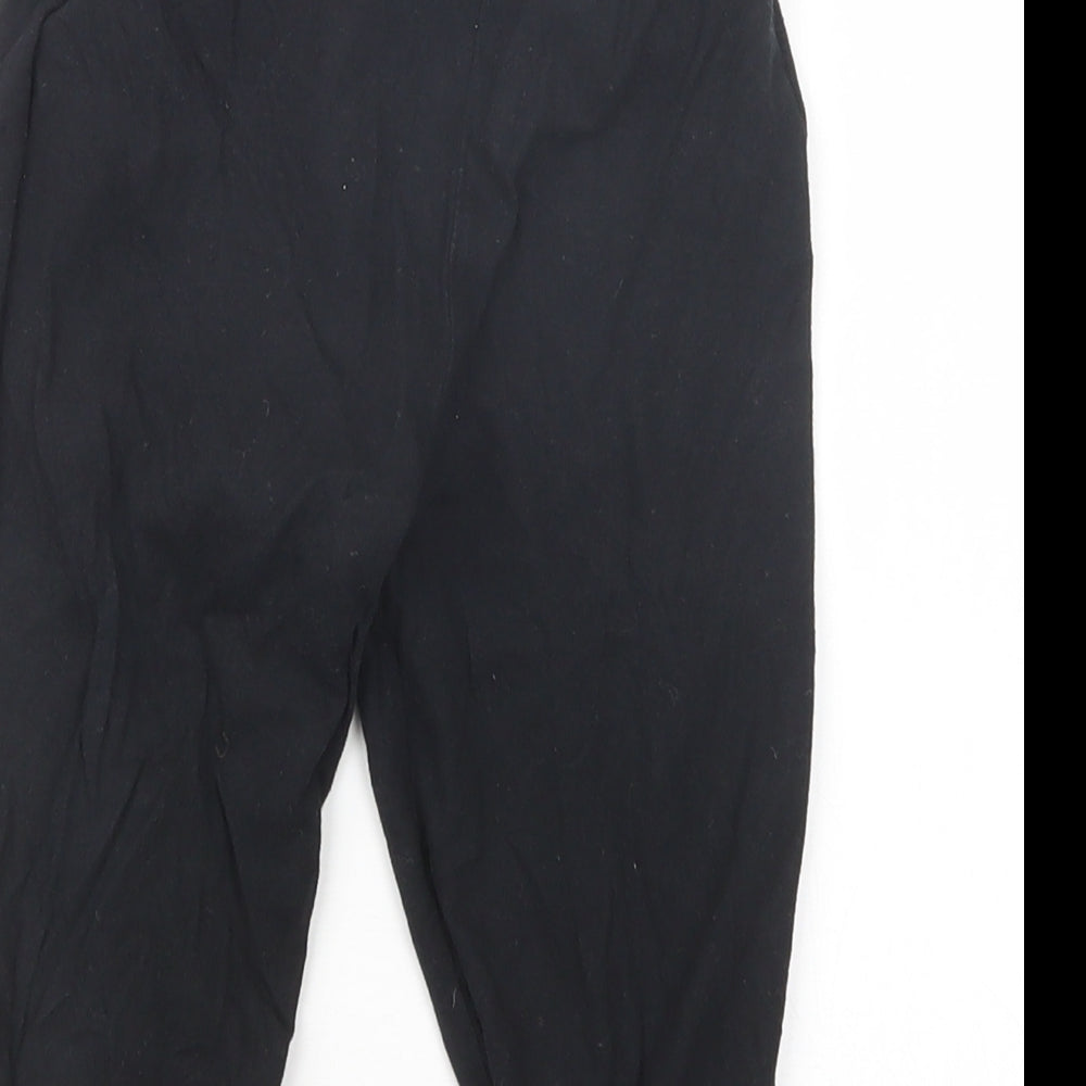 Preworn Boys Black Geometric  Capri Pyjama Pants Size 18-24 Months  - Halloween