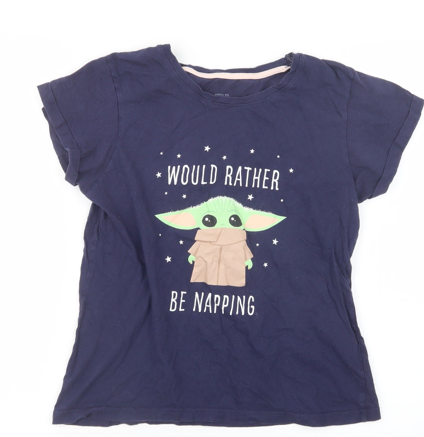 Primark Womens Blue Geometric  Top Pyjama Top Size 6  - Star Wars