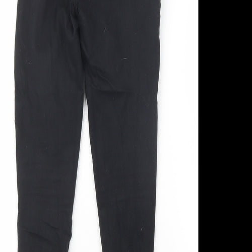 F&F Womens Black  Denim Straight Jeans Size 10 L26 in