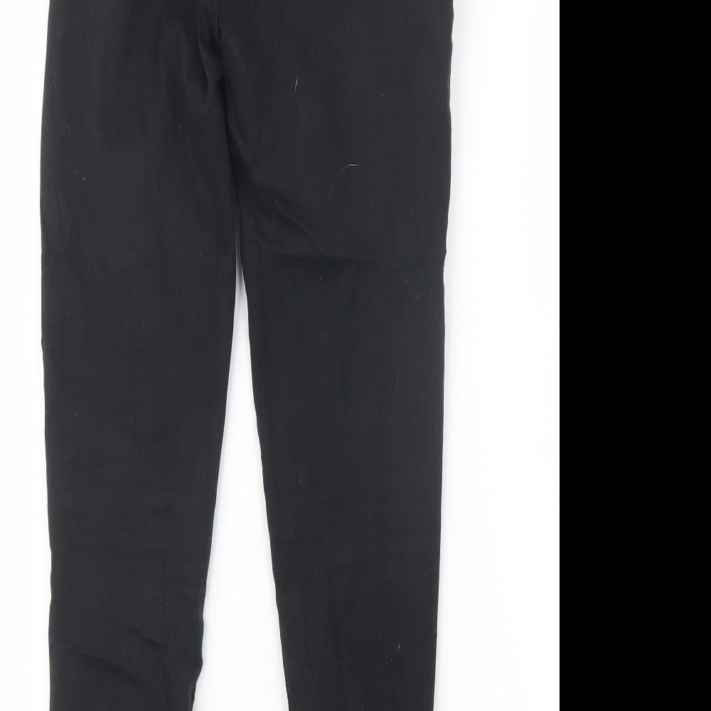 F&F Womens Black  Denim Straight Jeans Size 10 L26 in