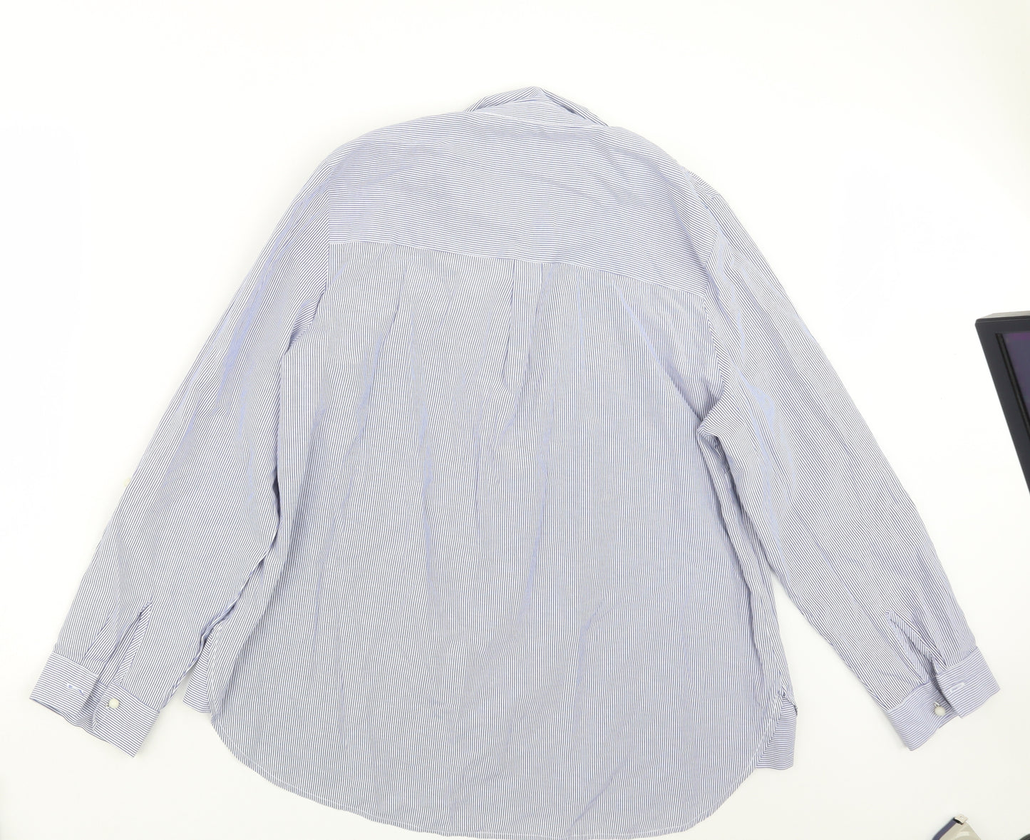 Dorothy Perkins Womens Blue Striped  Basic Button-Up Size 20