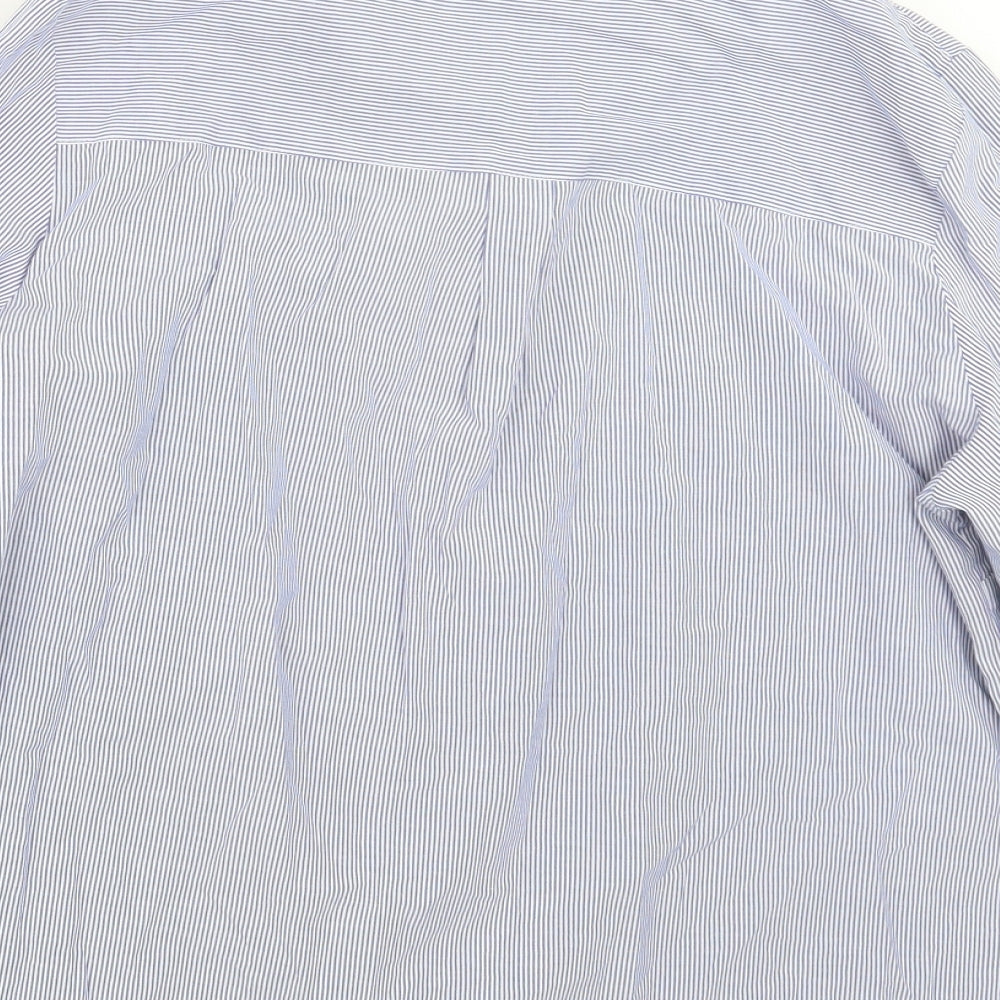 Dorothy Perkins Womens Blue Striped  Basic Button-Up Size 20