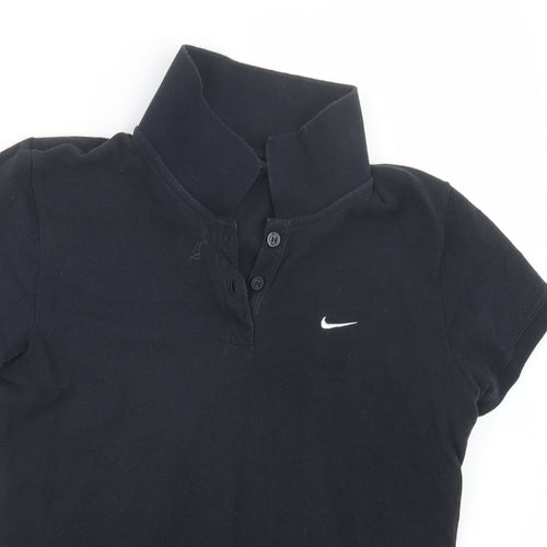 Nike Womens Black   Basic Polo Size M