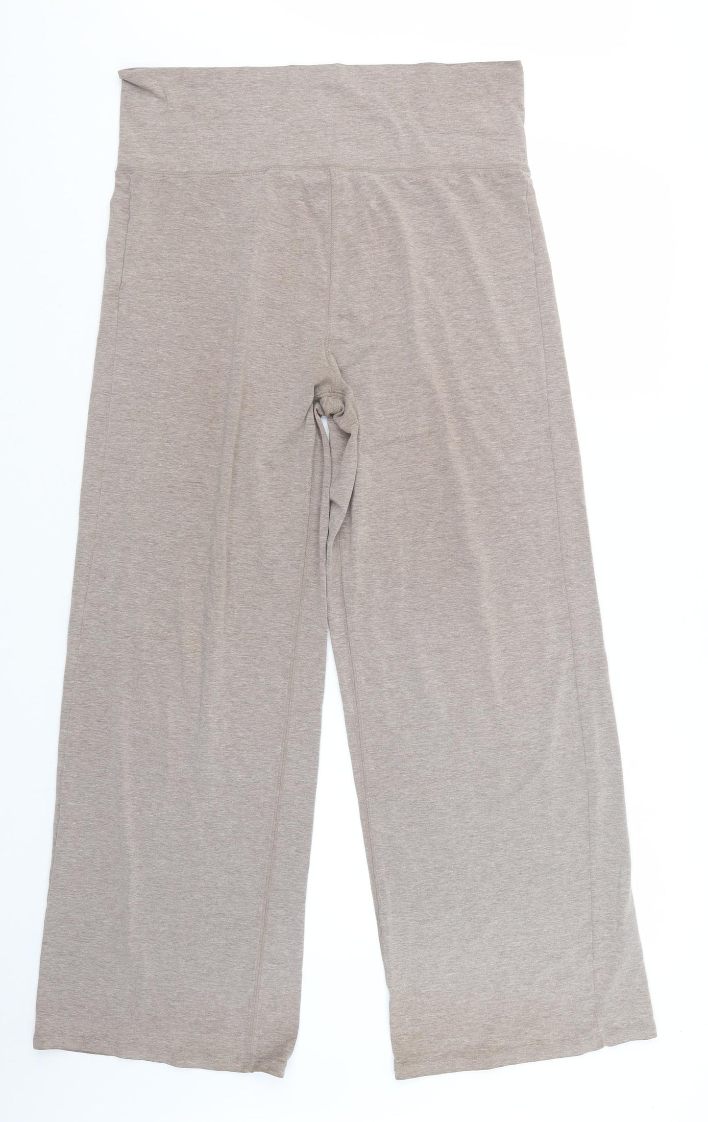 Laura Ashley Womens Beige Geometric  Capri Lounge Pants Size 14