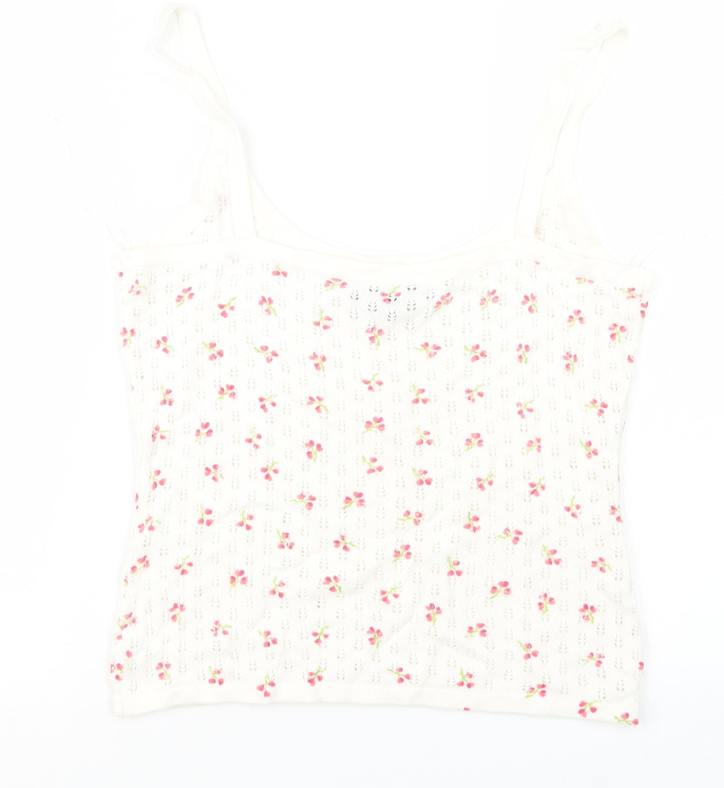 INC International Concepts Womens White Floral  Pullover Jumper Size L