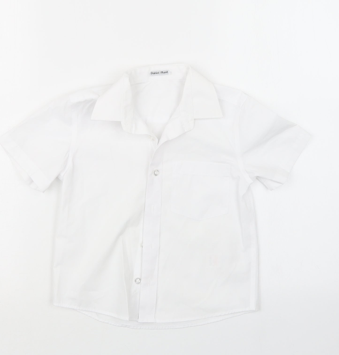 Lily & Dan Boys White   Basic Button-Up Size 4-5 Years