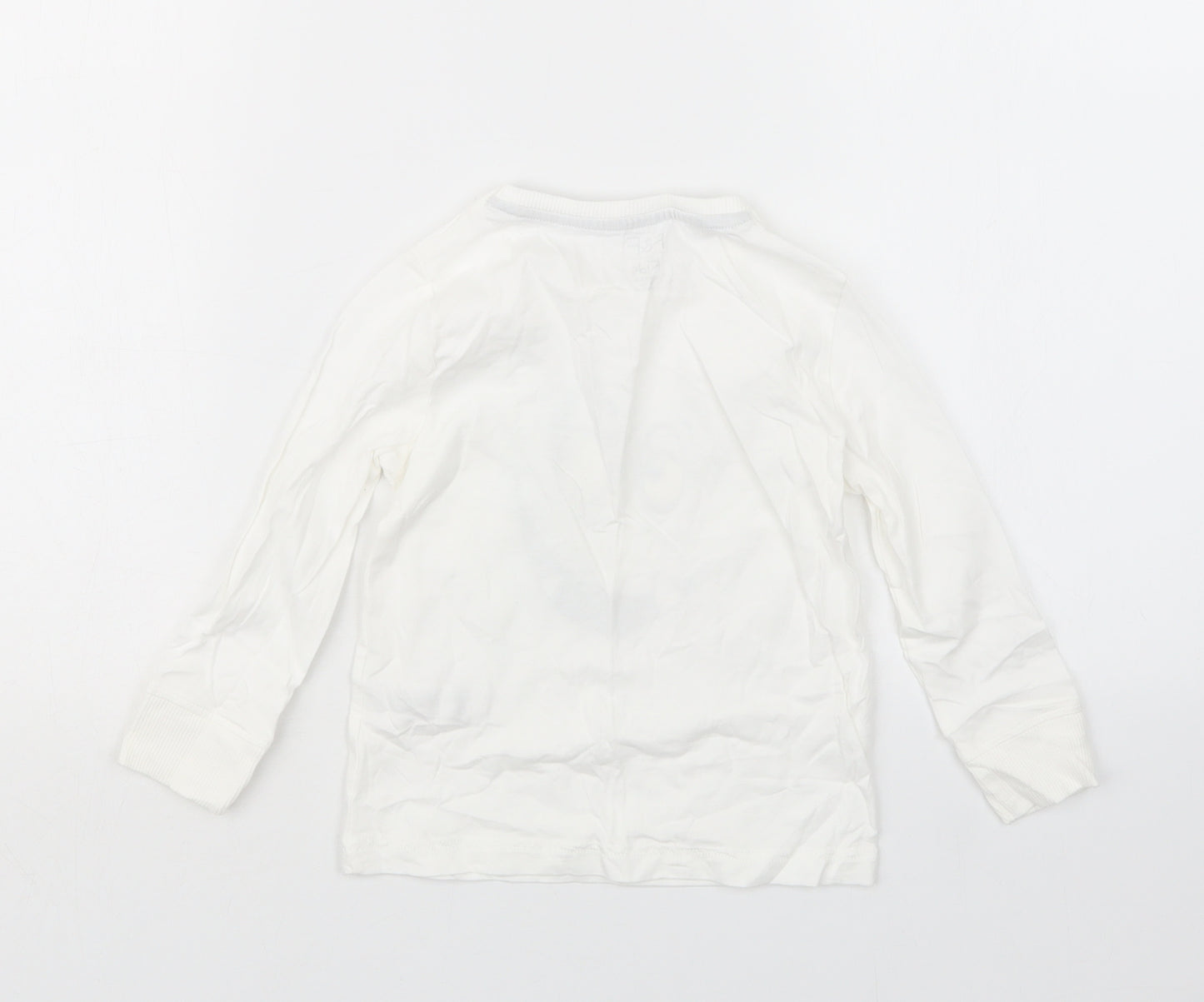F&F Boys White   Basic T-Shirt Size 3-4 Years