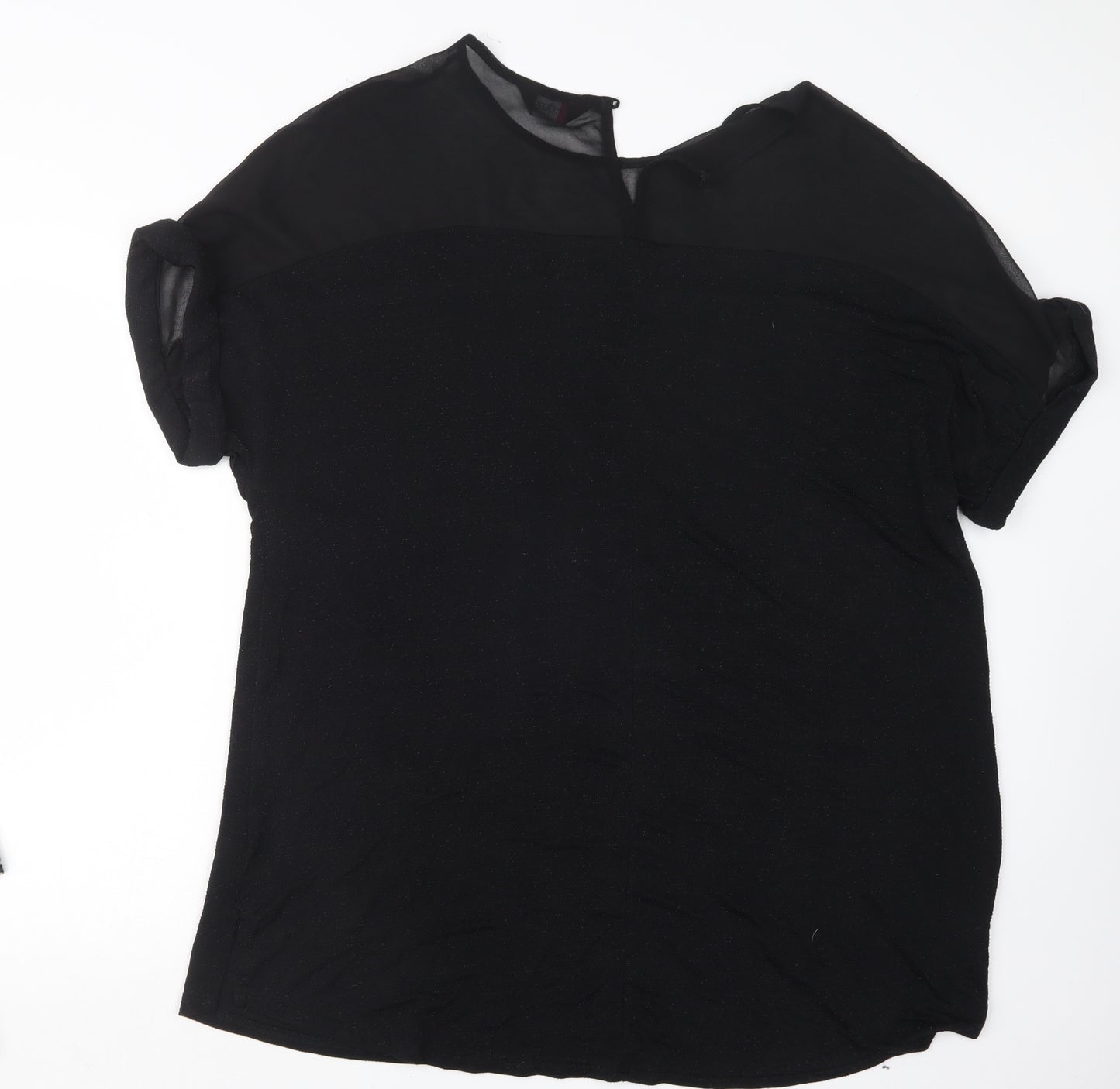 Yours Womens Black   Basic Blouse Size 20