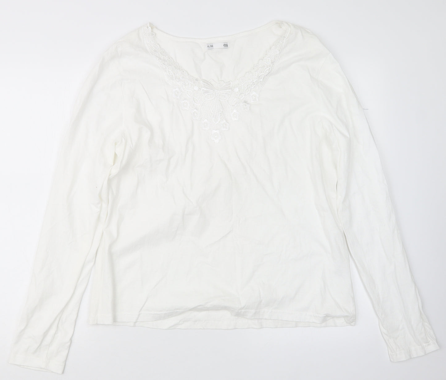 EA Womens White   Basic T-Shirt Size XL