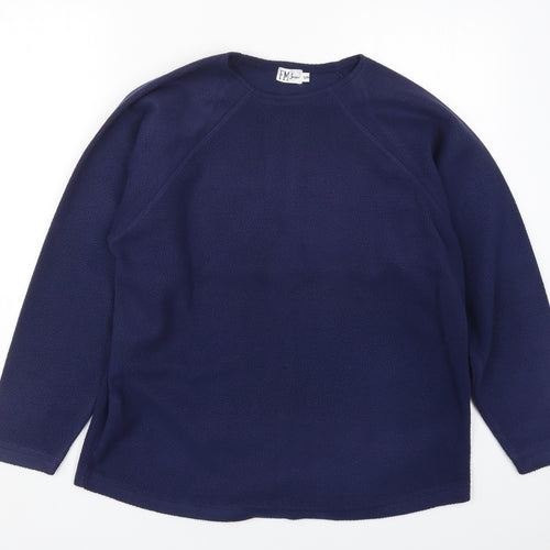 FM Jeans Womens Blue Solid  Top Pyjama Top Size S