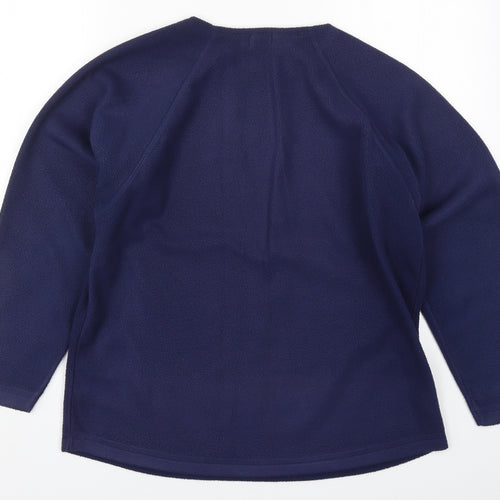 FM Jeans Womens Blue Solid  Top Pyjama Top Size S