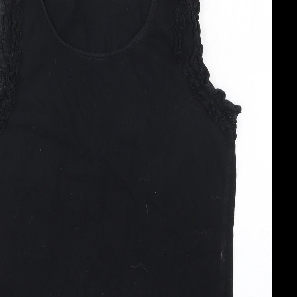Preworn Womens Black   Basic Tank Size 10