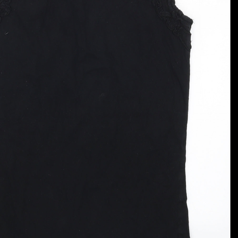 Preworn Womens Black   Basic Tank Size 10