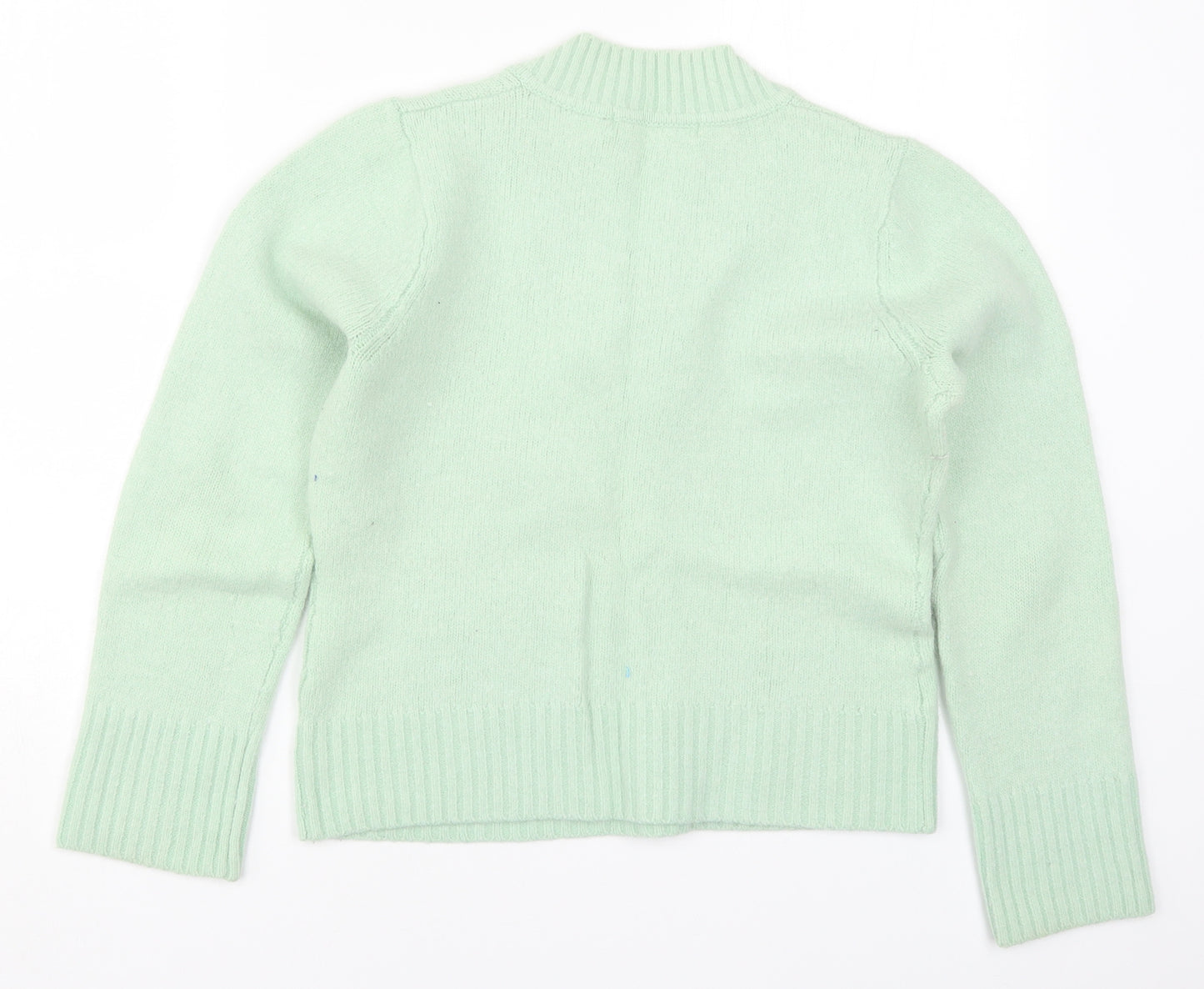 AMARANTO Womens Green  Knit Pullover Jumper Size 14