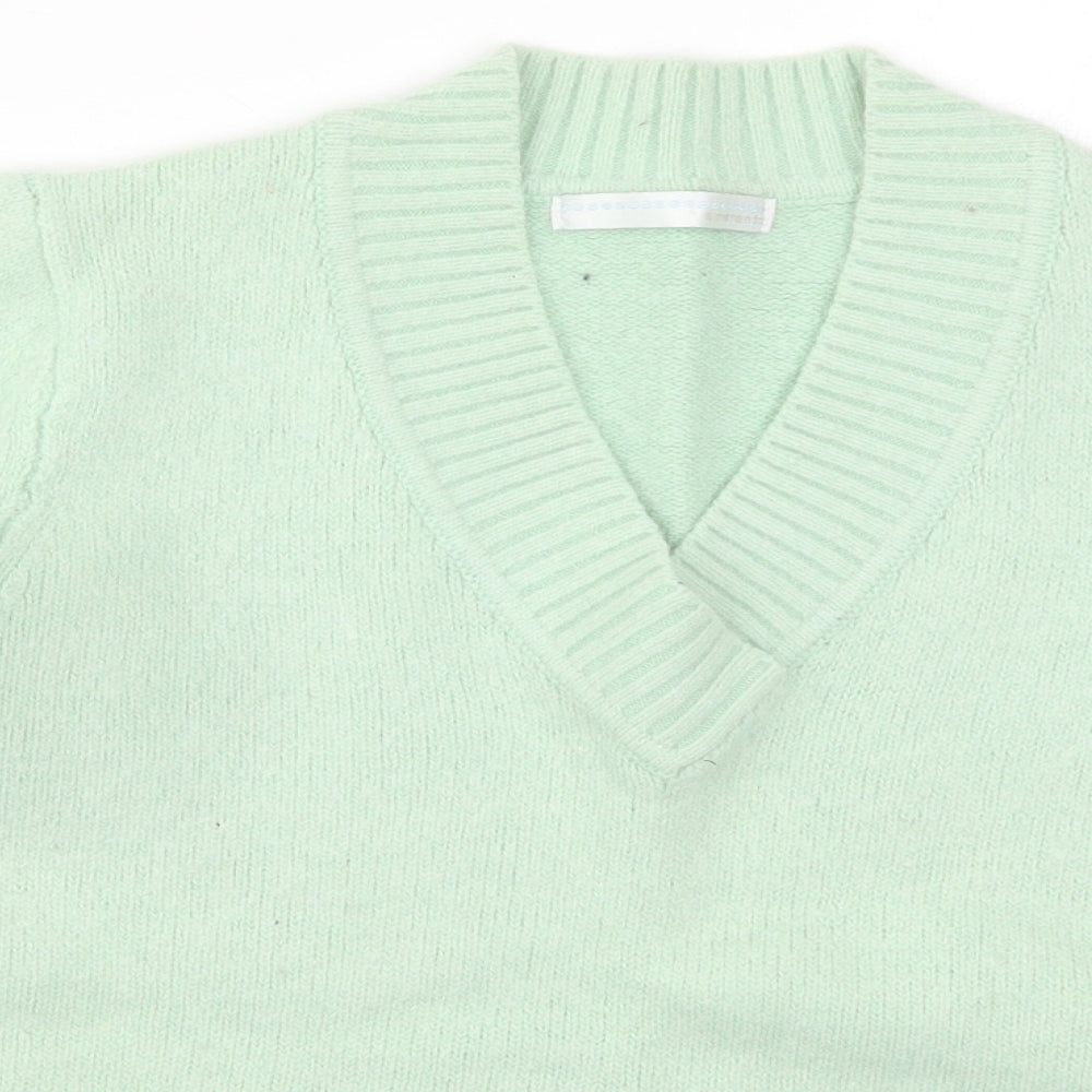 AMARANTO Womens Green  Knit Pullover Jumper Size 14