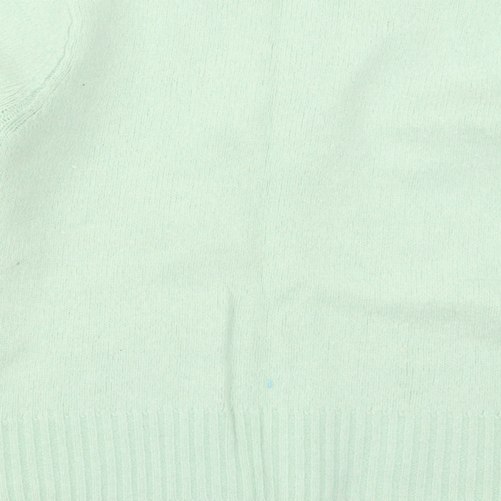AMARANTO Womens Green  Knit Pullover Jumper Size 14