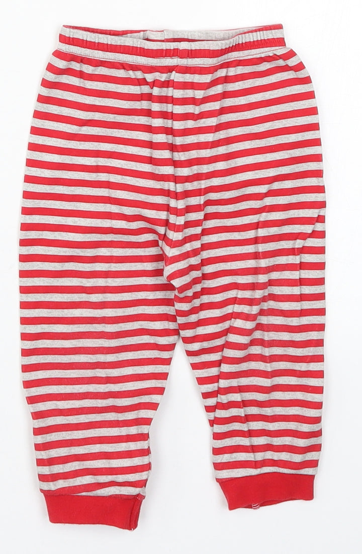 George Baby Red Striped Sweatpants Trousers Size 12-18 Months - Pyjama Pants