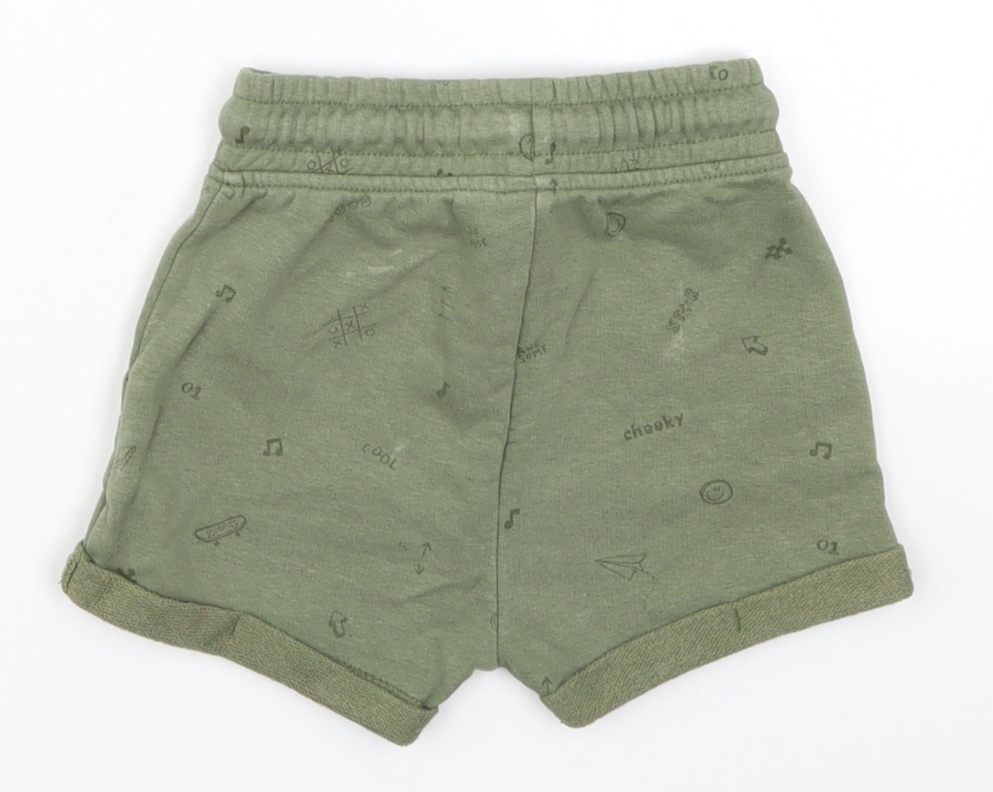 George Boys Green   Sweatpants Trousers Size 12-18 Months  - Cheeky Cool Shorts