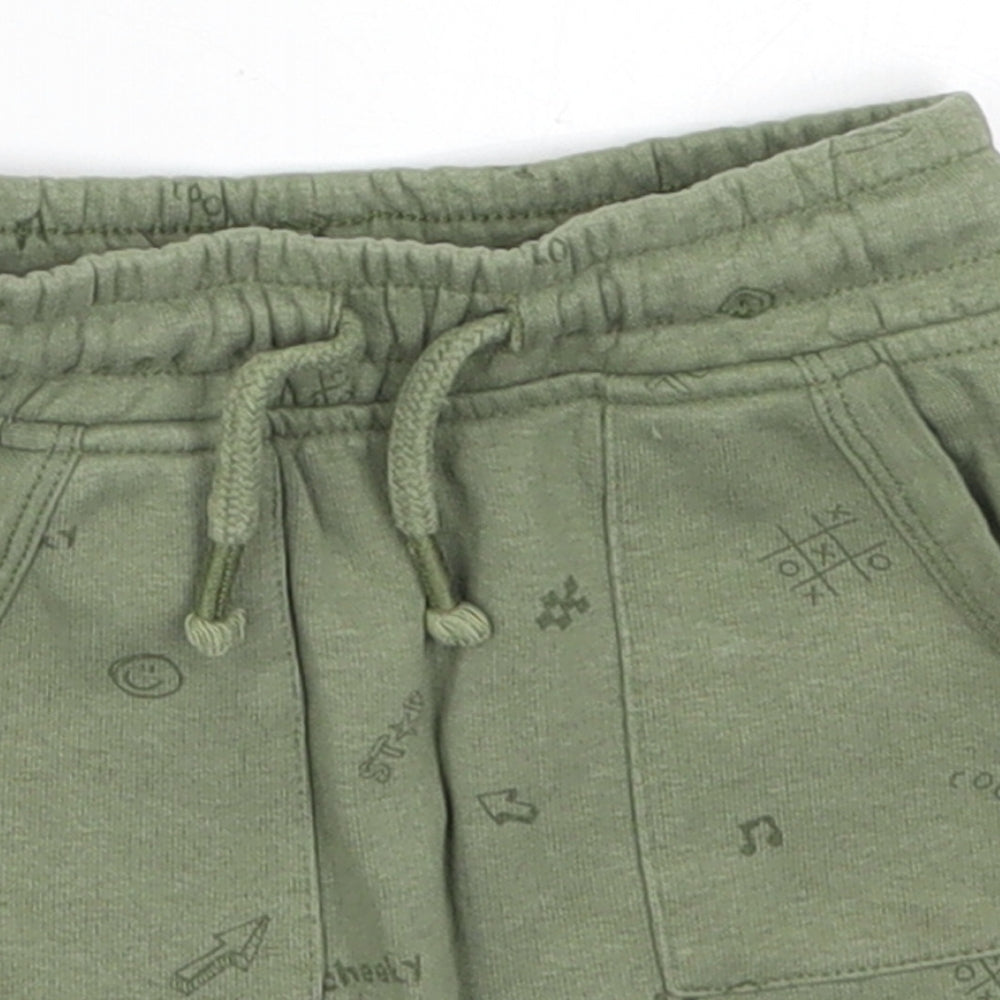 George Boys Green   Sweatpants Trousers Size 12-18 Months  - Cheeky Cool Shorts