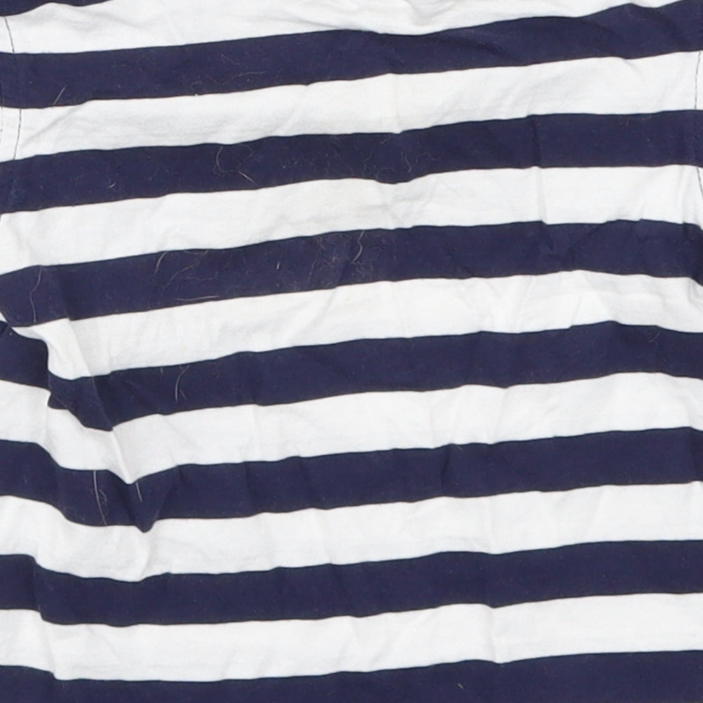 George Boys Blue Striped  Basic T-Shirt Size 18-24 Months