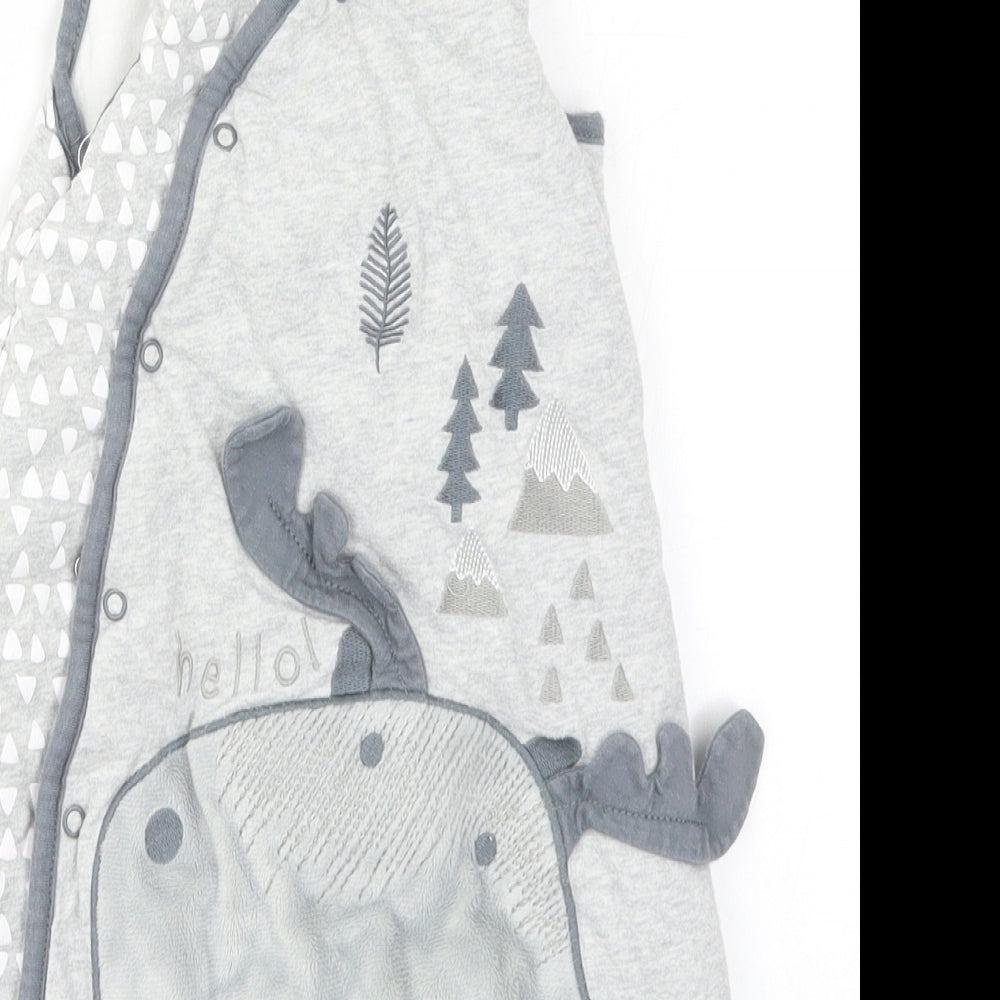 TU Baby Grey Geometric  Cami One Piece Size 0-3 Months  - Moose Print Sleeping Bag