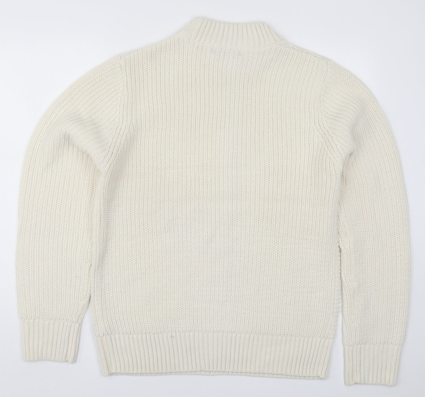 Primark Mens Ivory  Knit Pullover Jumper Size L