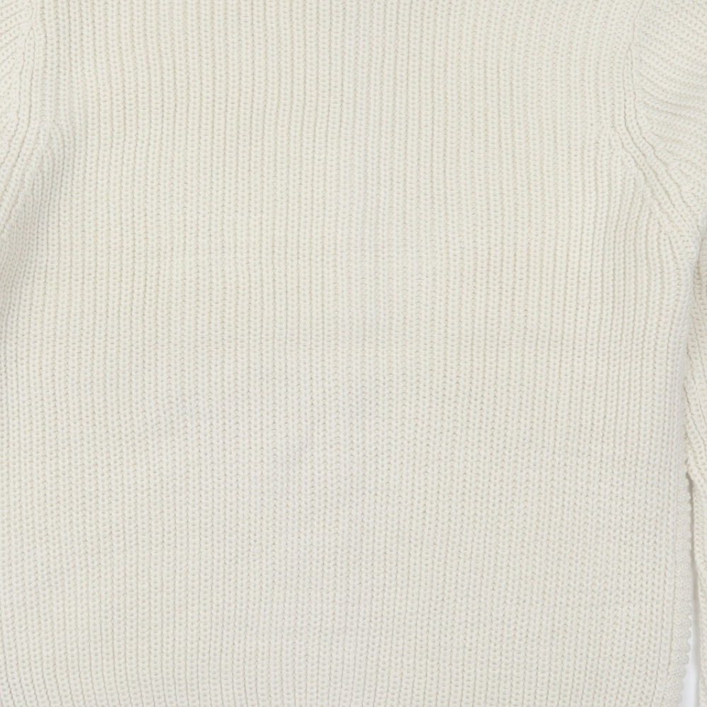 Primark Mens Ivory  Knit Pullover Jumper Size L